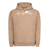 Pigment Burro heartbeat recumbent bicycle bike cyclist biking Urban Hoodie - artisFamous