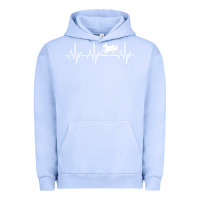Pigment Grape Ice heartbeat recumbent bicycle bike cyclist biking Urban Hoodie - artisFamous
