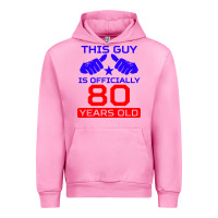 Fuchsia Pink this guy is 80 years funny 80th birthday Urban Hoodie - artisFamous
