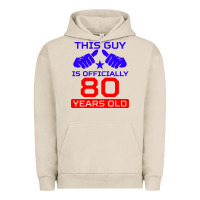 Pigment French Oak this guy is 80 years funny 80th birthday Urban Hoodie - artisFamous