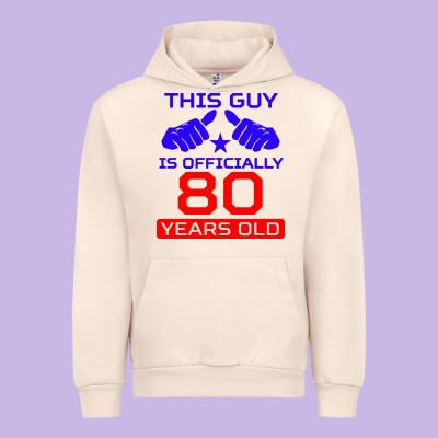 This Guy Is 80 Years Funny 80th Birthday Urban Hoodie Designed By Artisfamous