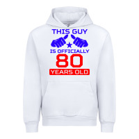 White this guy is 80 years funny 80th birthday Urban Hoodie - artisFamous