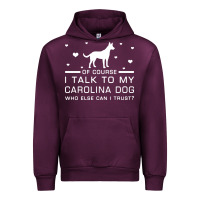 Mauve Wine carolina dog Urban Hoodie - artisFamous