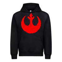 Black distressed rebel alliance symbol Urban Hoodie - artisFamous