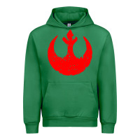 Emerald distressed rebel alliance symbol Urban Hoodie - artisFamous