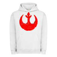 Pigment Lunar Rock distressed rebel alliance symbol Urban Hoodie - artisFamous