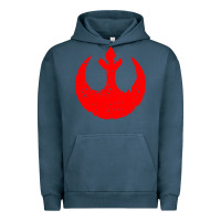 Pigment Midnight Navy distressed rebel alliance symbol Urban Hoodie - artisFamous