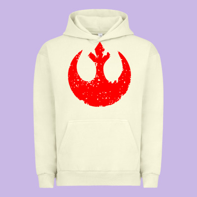 Distressed Rebel Alliance Symbol Urban Hoodie Designed By Artisfamous