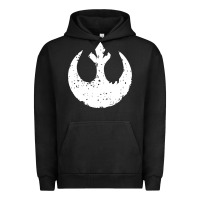 Pigment Black distressed rebel alliance symbol Urban Hoodie - artisFamous