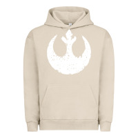 Pigment French Oak distressed rebel alliance symbol Urban Hoodie - artisFamous