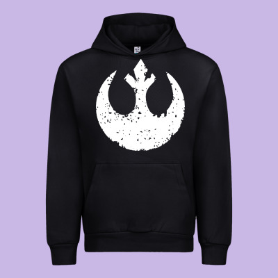 Distressed Rebel Alliance Symbol Urban Hoodie Designed By Artisfamous