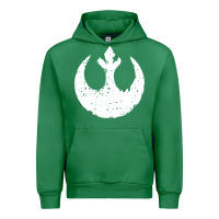 Emerald distressed rebel alliance symbol Urban Hoodie - artisFamous