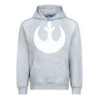 Heather Grey distressed rebel alliance symbol Urban Hoodie - artisFamous