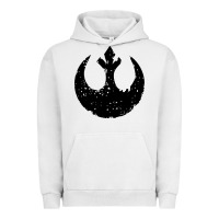Pigment Lunar Rock distressed rebel alliance symbol Urban Hoodie - artisFamous
