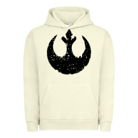 Pigment Pistachio distressed rebel alliance symbol Urban Hoodie - artisFamous