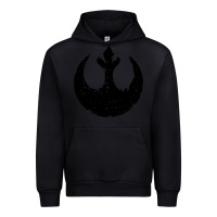 Black distressed rebel alliance symbol Urban Hoodie - artisFamous