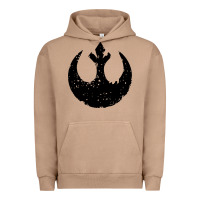 Pigment Burro distressed rebel alliance symbol Urban Hoodie - artisFamous