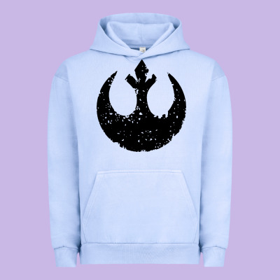 Distressed Rebel Alliance Symbol Urban Hoodie Designed By Artisfamous