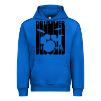 Cobalt vintage retro drummer Urban Hoodie - artisFamous