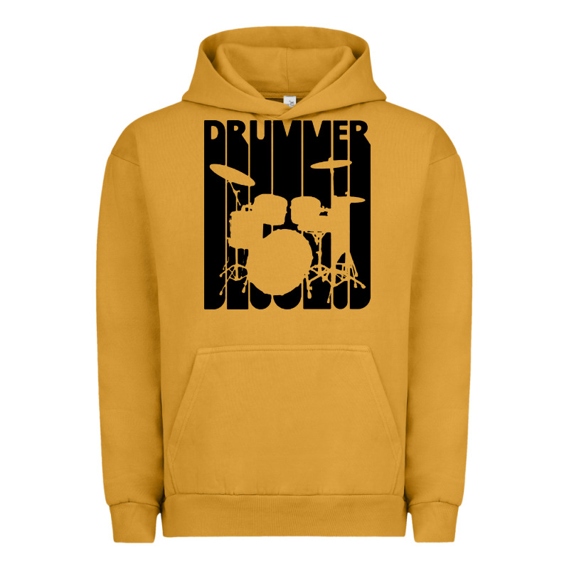 Vintage Retro Drummer Urban Hoodie by artisFamous | Teevron