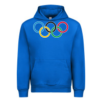 Cobalt Olympic Rings Urban Hoodie - artisFamous