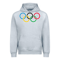Heather Grey Olympic Rings Urban Hoodie - artisFamous