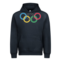 Navy Olympic Rings Urban Hoodie - artisFamous