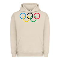 Pigment French Oak Olympic Rings Urban Hoodie - artisFamous