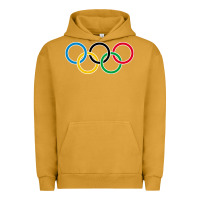 Pigment Peanut Butter Olympic Rings Urban Hoodie - artisFamous