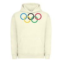 Pigment Pistachio Olympic Rings Urban Hoodie - artisFamous