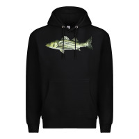 Black Striped Bass Premium Hoodie - LillyAllenDesigns