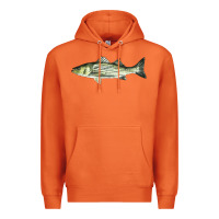 Carrot Striped Bass Premium Hoodie - LillyAllenDesigns