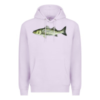 Lilac Striped Bass Premium Hoodie - LillyAllenDesigns