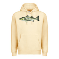 Pina Colada Striped Bass Premium Hoodie - LillyAllenDesigns