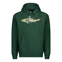 Sports Green Striped Bass Premium Hoodie - LillyAllenDesigns