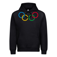 Black Olympic Rings Urban Hoodie - artisFamous