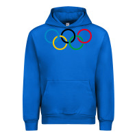 Cobalt Olympic Rings Urban Hoodie - artisFamous