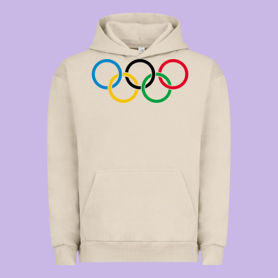 Olympic Rings Urban Hoodie Designed By Artisfamous