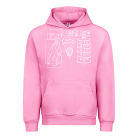 Fuchsia Pink modest Urban Hoodie - artisFamous