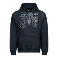 Navy modest Urban Hoodie - artisFamous