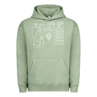 Pigment Oil Green modest Urban Hoodie - artisFamous