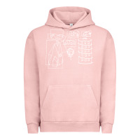 Pigment Salmon modest Urban Hoodie - artisFamous
