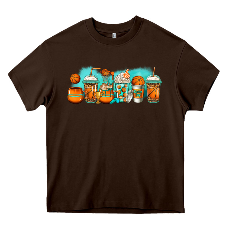 Basketball Coffee Cups Heavy Core Tee by Jasminsmagicworld | Teevron