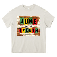 Cream juneteenth free ish since 1865 Heavy Core Tee - TumblerDesignByShophia