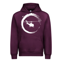 Mauve Wine helicopter Urban Hoodie - artisFamous