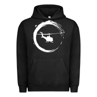 Pigment Black helicopter Urban Hoodie - artisFamous