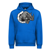 Cobalt Rhino Urban Hoodie - artisFamous