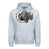 Heather Grey Rhino Urban Hoodie - artisFamous