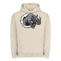 Pigment French Oak Rhino Urban Hoodie - artisFamous