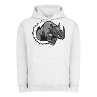Pigment Lunar Rock Rhino Urban Hoodie - artisFamous